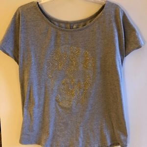 Grey Sugar Skull top